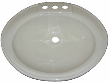 Picture of LAV SINK OVAL 17"X19" BIS 6"D Part# 20587 52-1719-10-B3 CP 488