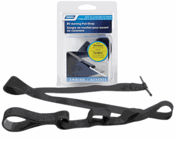 Picture of Camco Awning Pull Strap 24.5" Length, 2pack Black Part# 01-0400   42504
