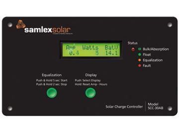 Picture of Samlex America Solar Battery Charger Controller Part# 19-6412   SCC-30AB